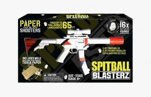 Paper Shooters Spitball Blasterz Fire Granules de papier jusqu'à 65 pieds