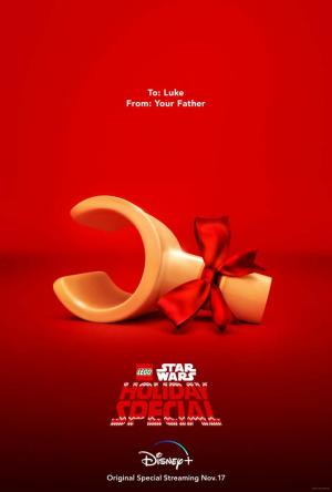 Denne Star Wars Lego Holiday Special-plakat er en visuel far-joke