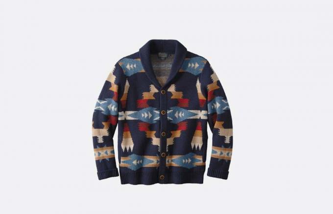 겨울 내내 입을 수 있는 남성용 7 숄 칼라 카디건 스웨터