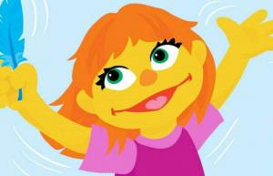Sesame Street pristato „Juliją“, jų pirmąjį autistišką personažą