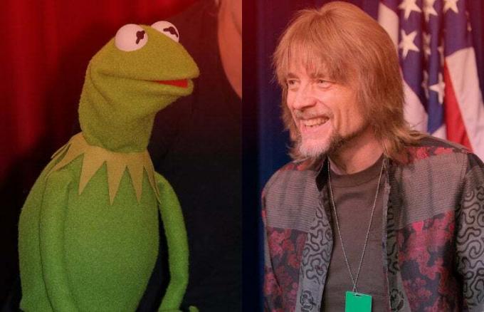 ο Steve Whitmire και ο Kermit τον βάτραχο