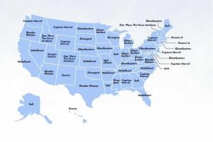 Film akcji z udziałem kobiet: pokazy na mapie najpopularniejsze według stanu