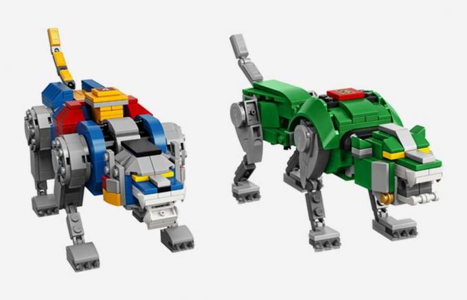 Il Lego Voltron è composto da 2.321 pezzi di meraviglia che difendono l'universo