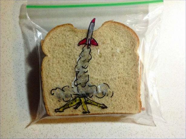 Sandwichbag-kunst av David Laferriere