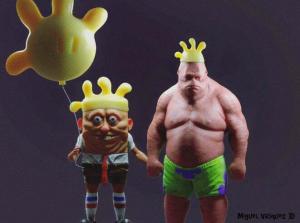 Artysta 3D Miguel Vasquez tworzy niepokojące wersje Spongeboba i Patricka