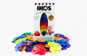 Gradbene igrače Ikos so plastični kosi, ki vašemu otroku omogočajo ustvarjanje 3D umetnosti