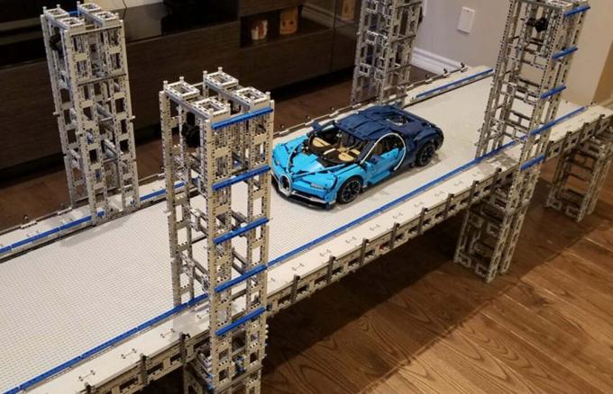 Висящ мост, достоен за новия LEGO Bugatti Chiron