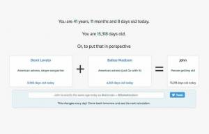 Ο ιστότοπος βάζει τα γηρατειά σας σε προοπτική με δεδομένα