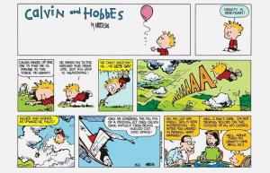 Calvinin ja Hobbesin isän vitsi, joka ei toimi