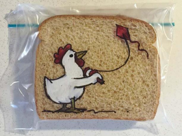 Мистецтво для бутербродних сумок Девіда Лаферр'єра