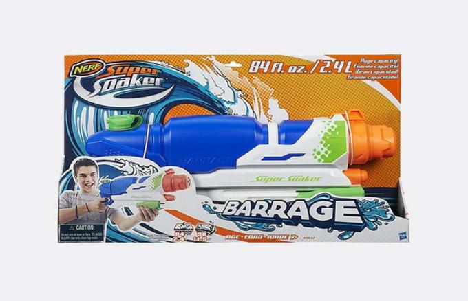 Najboljša vodna pištola za nakup je Super Soaker Barrage