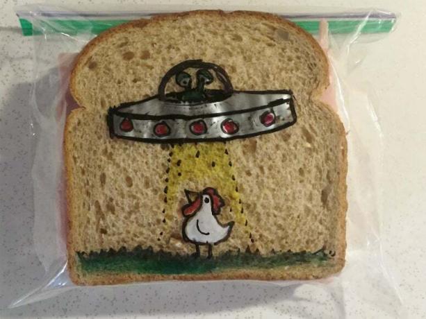 Sandwich-Taschen-Kunst von David Laferriere