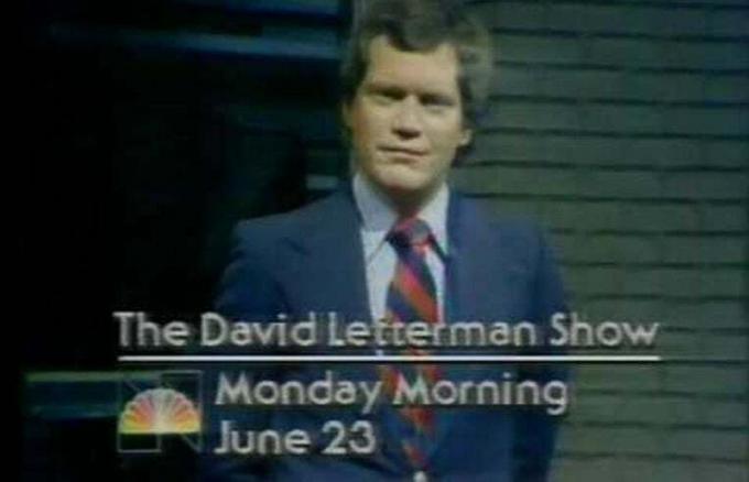 David Letterman Show 1980