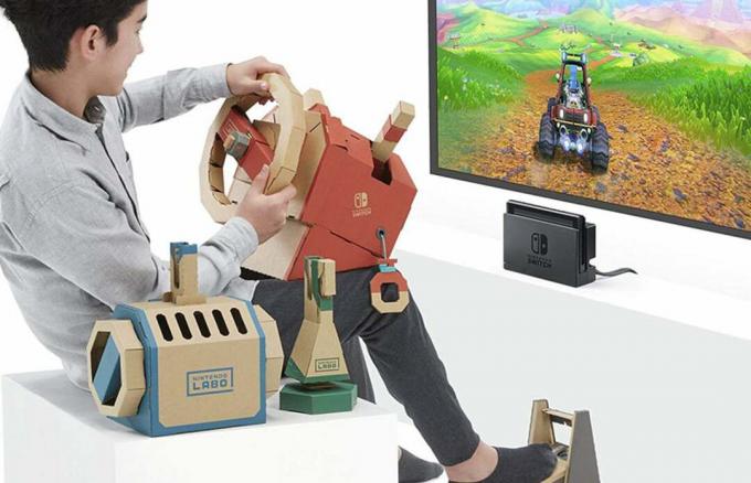 El nuevo kit de vehículos Labo de Nintendo lleva el volante a Mario Kart 8