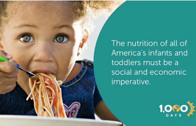 Betydningen af ​​ernæring i børns første 1.000 dage
