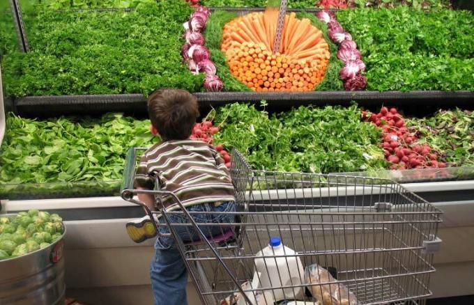 otroška zelenjava-supermarket