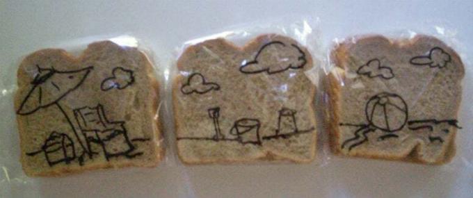 Мистецтво для бутербродних сумок Девіда Лаферр'єра