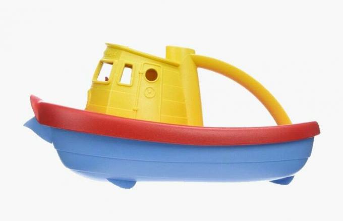 Green Toys My First Tug Boat – vonios žaislai mažiems vaikams