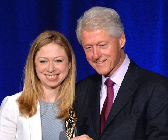 Bill y Chelsea Clinton
