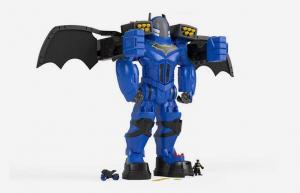 O Batman Xtreme da Fisher-Price é um robô Batman que lança foguetes de 60 cm de altura