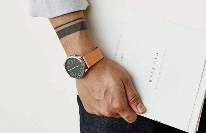 Skagen Hagen Connected Leather Hybrid Smartwatch -- fars dag presenter