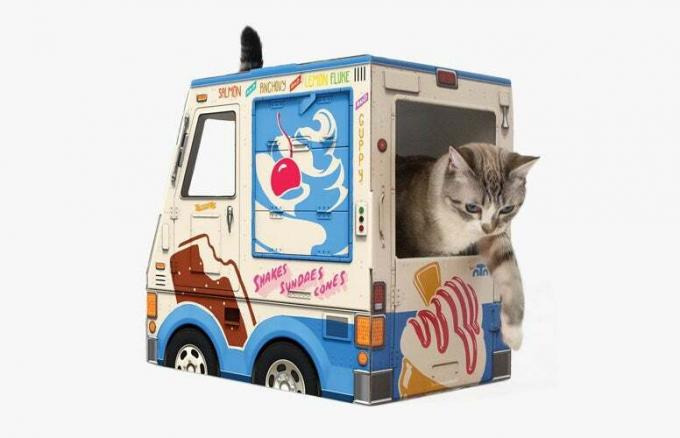 ओटो आइसक्रीम ट्रक बिल्लियों के लिए -- पालतू पशु उत्पाद