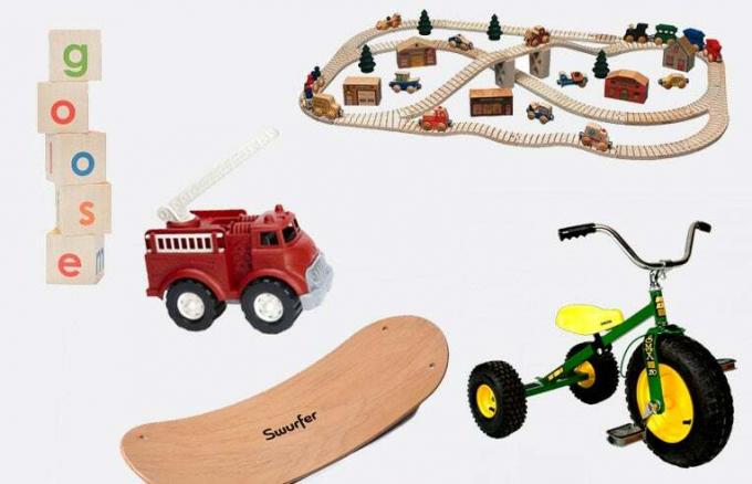 Conjunto de trem Maple Landmark Ultimate Town - brinquedos feitos nos Estados Unidos